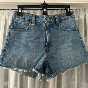 Abercrombie & Fitch Blue Jean Shorts High-Waisted Vintage Fit